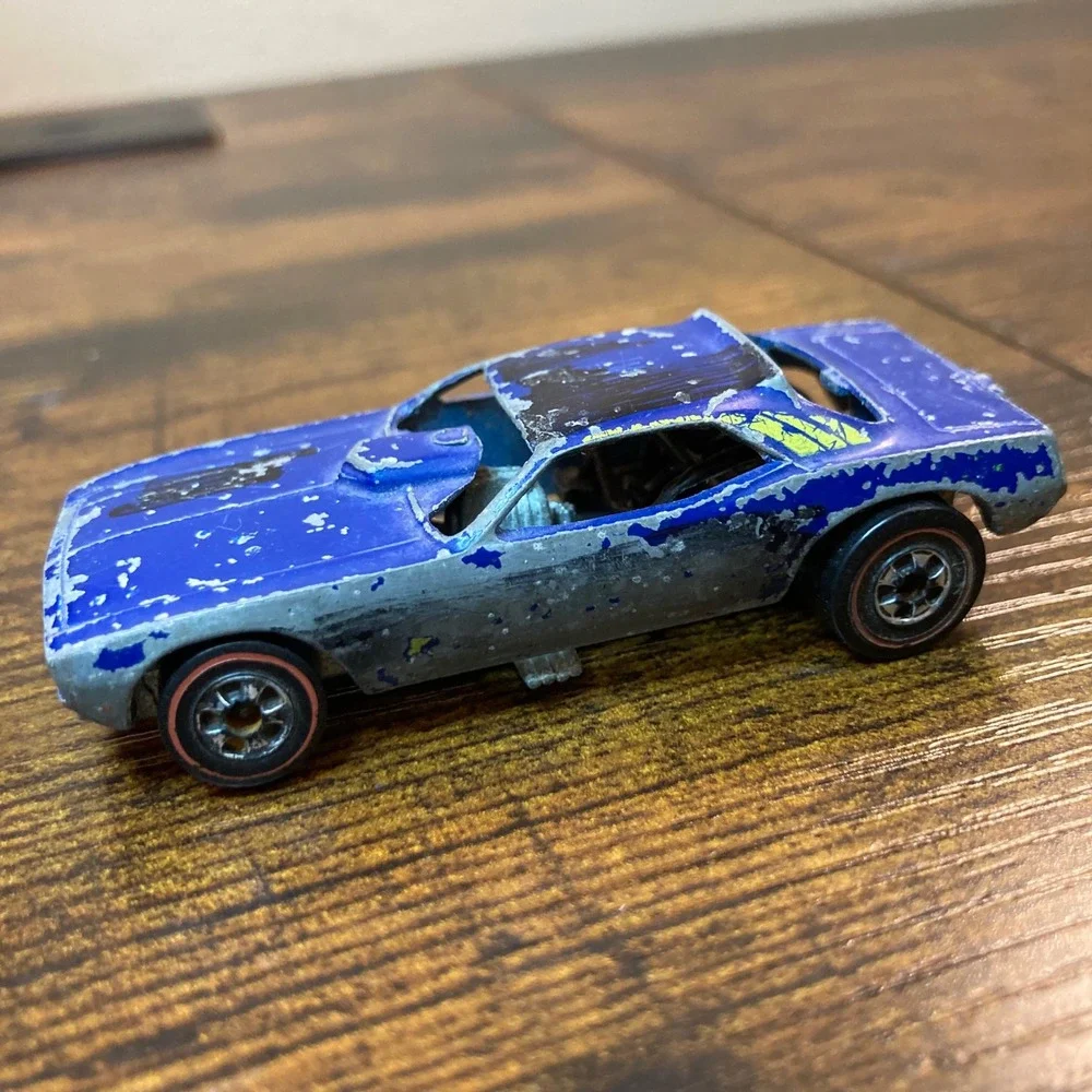 Hot Wheels Redline 1974 Flying Colors Top Eliminator Funny Car Blue Cuda